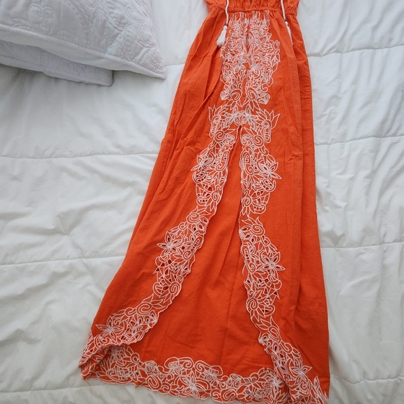 ORANGE MAXI DRESS - Picture 9 of 16